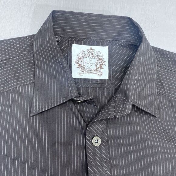 Level Ten Long Sleeve Shirt XXL Mens  Cowboy Stripped Button Up Justice Graphic - Picture 4 of 13